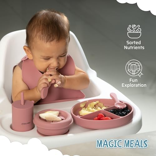BOUNCY BABY 8-Piece Silicone Feeding Set