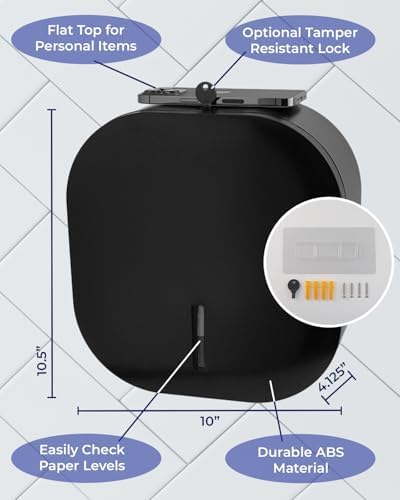 Wall-Mount Jumbo Toiletpaper Dispenser