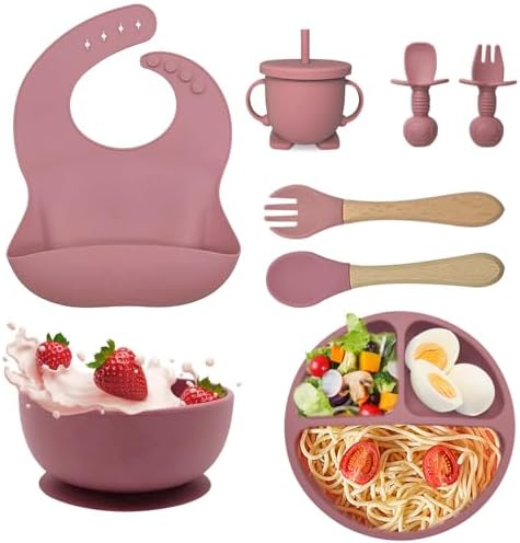 Adjustable Silicone Flatware Set for Toddler Feeding