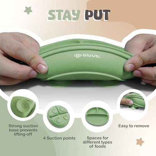 Silicone Baby Feeder Set Durable Bottom for First Feeds