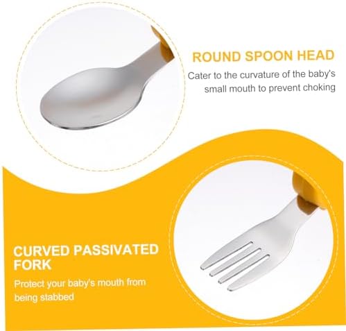 Abaodam Yellow Medium Set of 2 Flatware Tools
