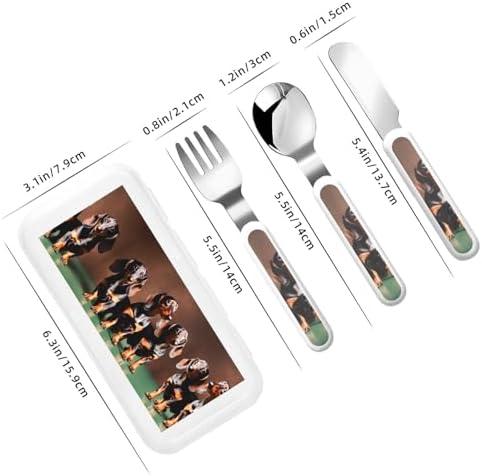 Dachshund Travel Utensils Set
