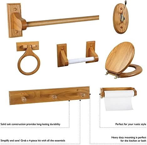 Elegant Rustic Wall-Mounted Toilet Paper Holder