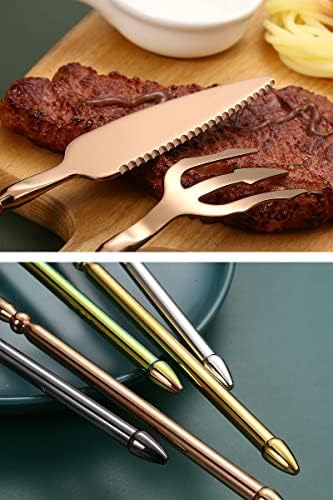 Rainbow Design Stainless Steel Flatware Set for 4