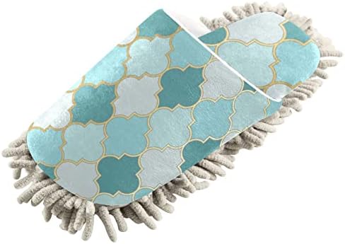 Xigua Microfiber Cleaning Slippers Abstract Moroccan Design