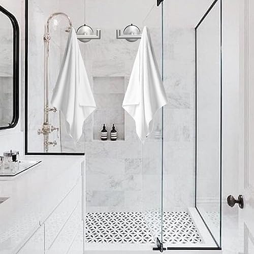 Double Brushed Nickel Towel Hooks