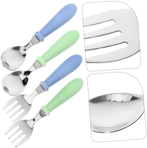 Stainless Steel Flatware Set for Comfortable Feeding
