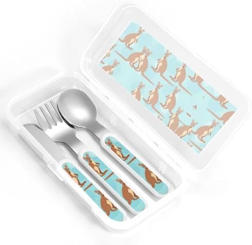 Funny Kangaroo Zoo Utensil Set for Travel