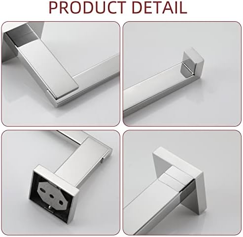 Premium Stainless Steel Chrome Toilet Paper Holder rustproof smooth finish 1-year warranty