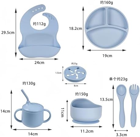 Silicone Baby Feeding Set for Self-Feeding Toddlers