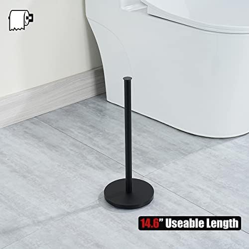 JQK 3 Rolls Toilet Paper Holder Matte Black