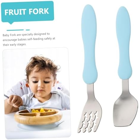 Self-Feeding Spoon Fork Set for Toddlers