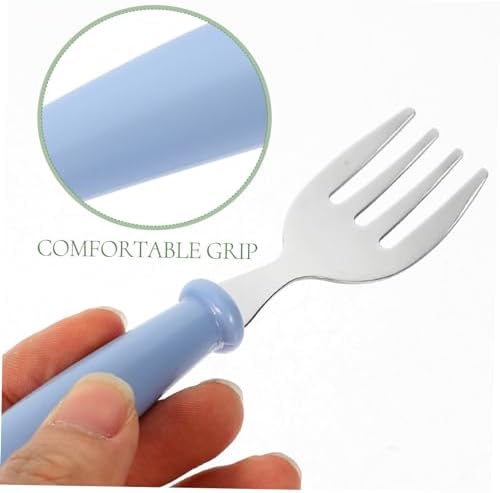 RORPOIR 4-Piece Essentials Set Durable 304 Spoons Forks for Babies