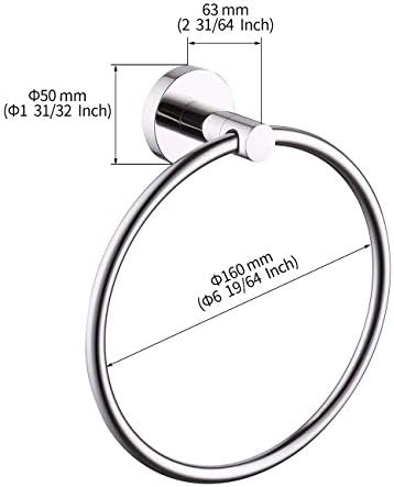 KES - Rust-Proof Stainless Steel Bathroom Hand Towel Holder