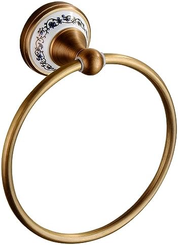 Elegant Bronze Towel Ring for Home Travel