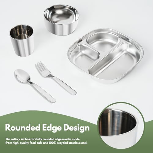 5-Piece Safety Cutlery Set for Kids