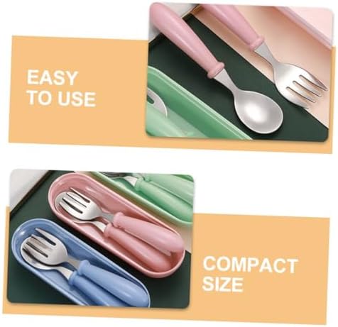 Perfect stainless steel ABS flatware set for kids