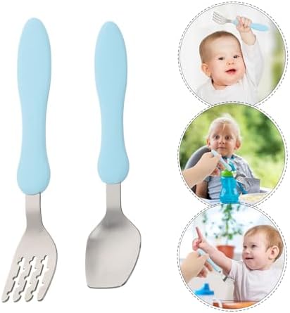3-Piece Self-Feeding Training Utensils Set for Babies