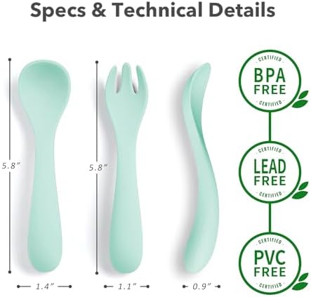 Silicone Baby Utensils Set for Toddlers