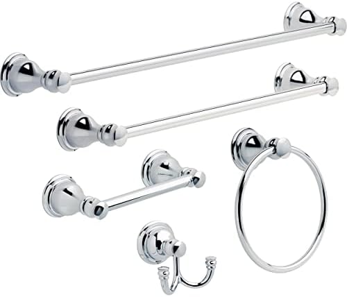 Delta Aubrey 1-Pack Polished Chrome Towel Holder