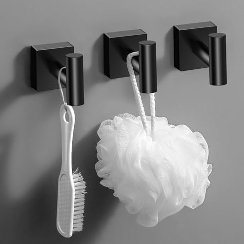 Matte Black Bathroom Hardware Set with 4 Essential Pieces
