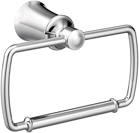 Durable Chrome Towel Ring for Bathroom Kitchen - Smooth Safety Lock Elegant Design