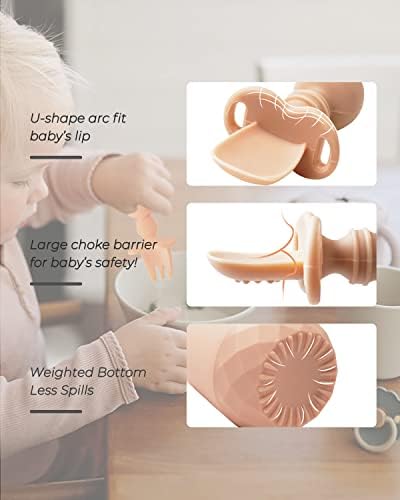 3-Piece Toddler Utensils for Baby Led Weaning