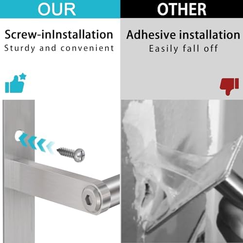 Wall-Mounted 24-inch Stainless Steel Towel Rack