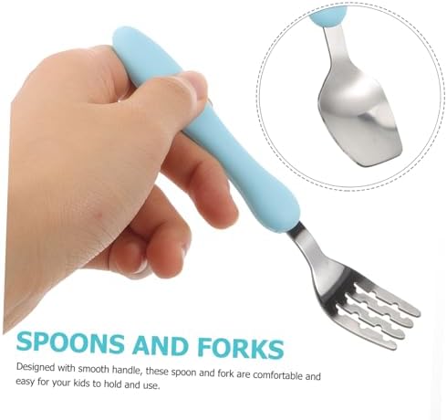 Self-Feeding Spoon Fork Set for Toddlers