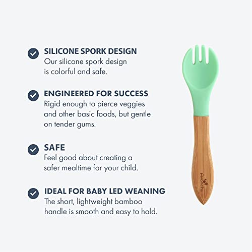 Avanchy Baby Fork Set Playful Self-Feeding Spork