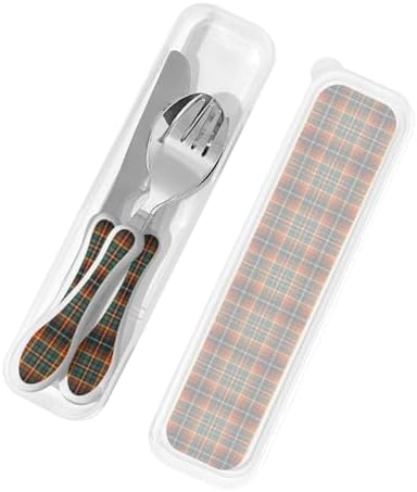 Royal Stewart Innes Ancient Tartan Portable Kids Utensil Set