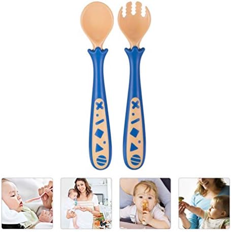 Kisangel 1 Set Teether Spoon Baby Fork Kids Cot Best