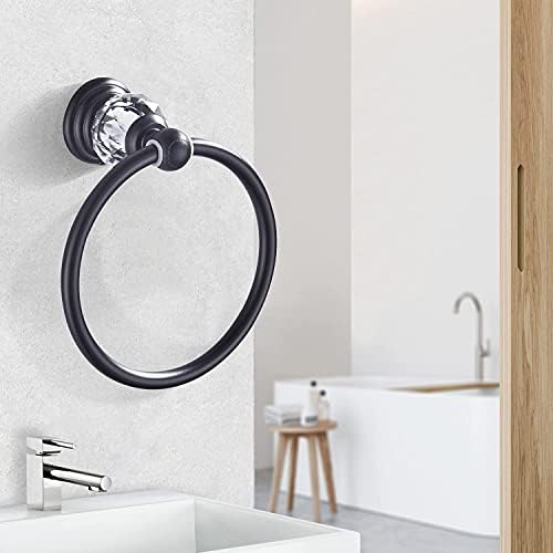 Elegant Crystal Towel Ring