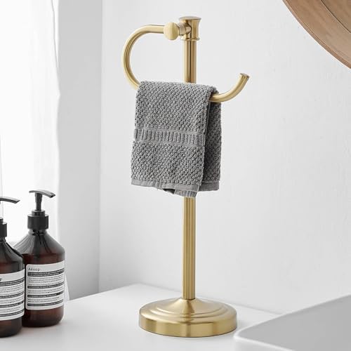 BESy Brushed Gold Stand Towel Bar