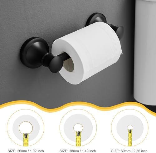 BESy Wall-Mounted Toilet Paper Holder Rustproof Durable