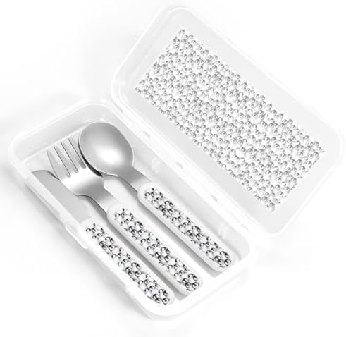 Cute Baby Penguins Sketch Print Flatware Set with Travel Case 1