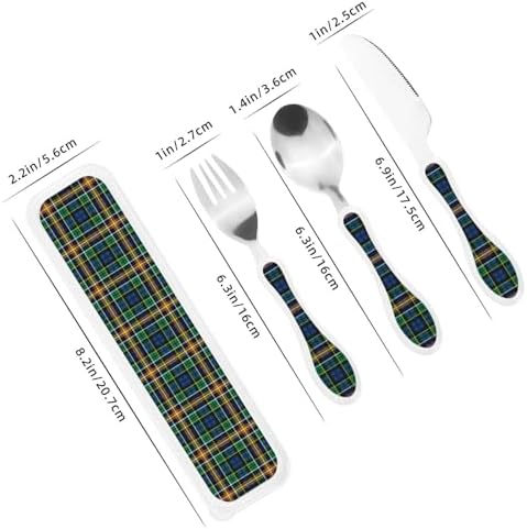 AllisonS Tartan Kids Flatware Set