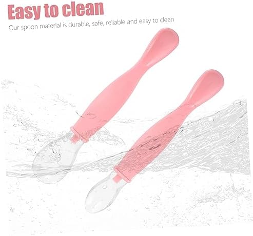 2-Piece Soft Safe Feeding Spoons for Infants and Weaners