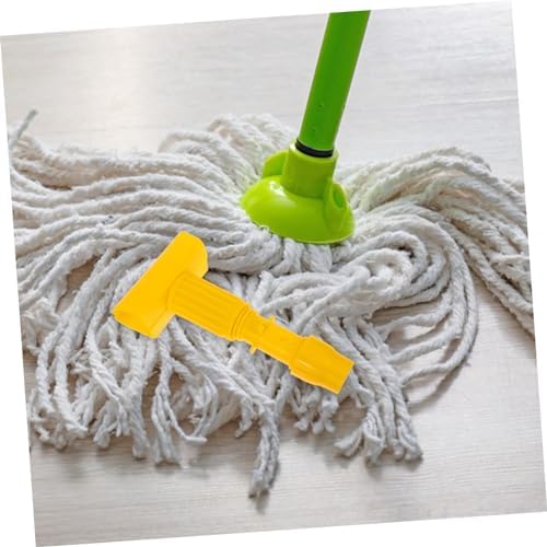 Mop Head Clamp with Ergonomic Handle and Detachable Clip for Mopping