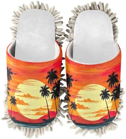 Cozy Microfiber and Cotton Mop Slippers