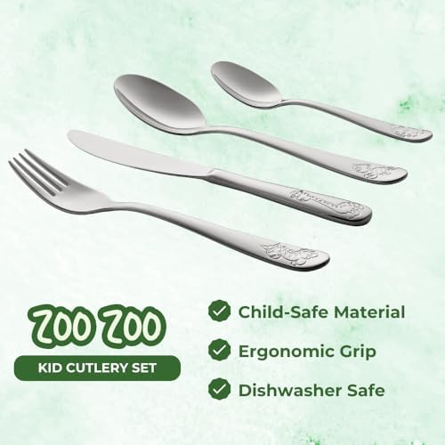 Sturdy Zoo Animal Cutlery Set for Kids 3