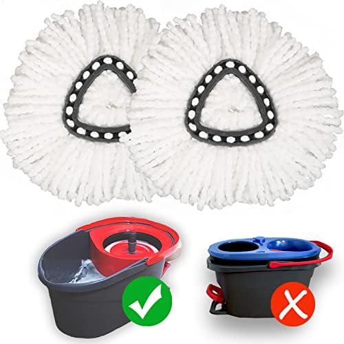 2-Pack Mop Heads for O-Cedar Easy Wring Spin Mop