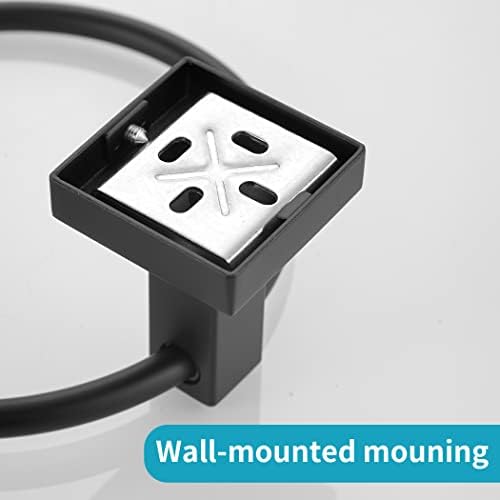 Double Post Pivoting Black Toilet Paper Holder
