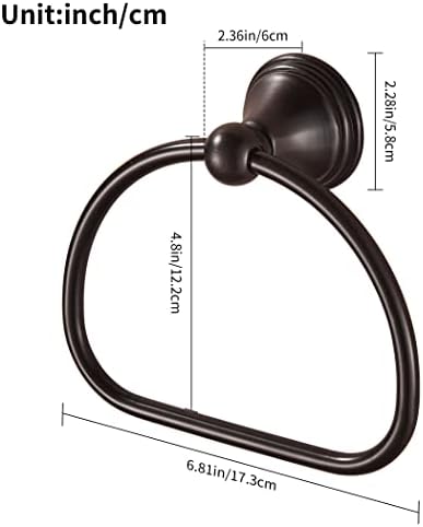 Wolibeer Bronze Towel Holder - Oil-Rubbed Bathroom Accessory