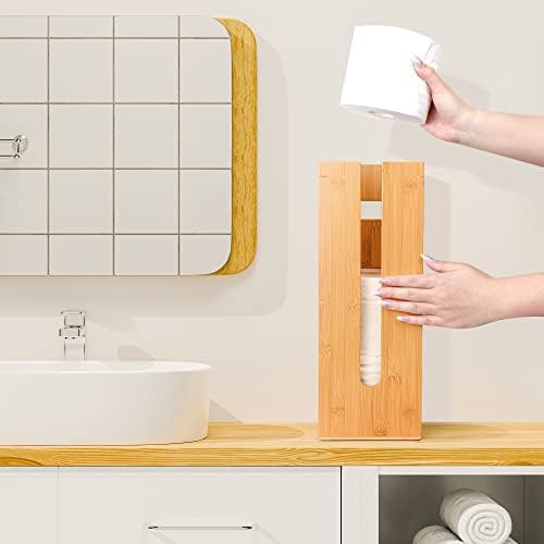 GoBam Bamboo Toilet Paper Holder