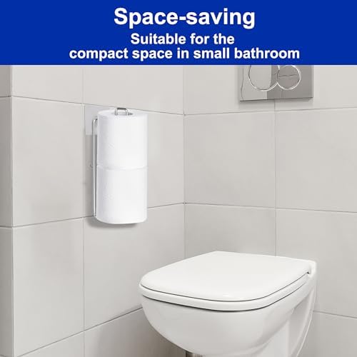 Toilet Paper Holder for 2 Rolls Silver 1PC