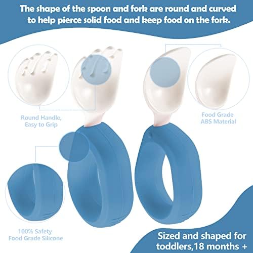 HIWOOD Baby Feeding Training Set with Travel Case
