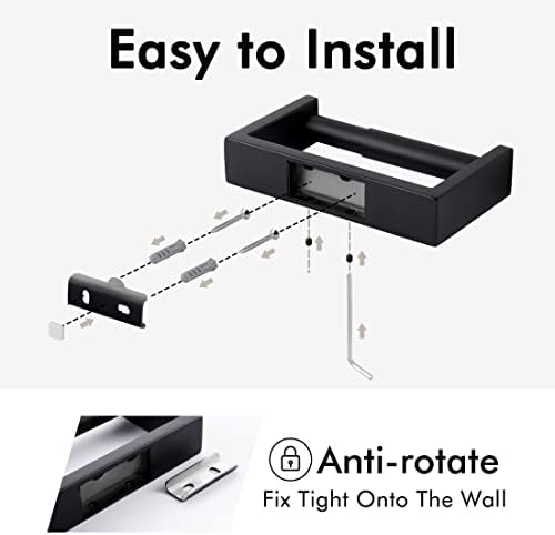 KES 10 Inch Towel Holder Matte Black