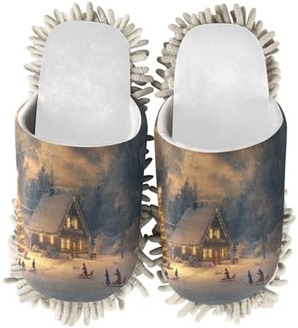 Winter Soft Mop Slippers Gentle Kitchen Cleaning for Comfort Warmth