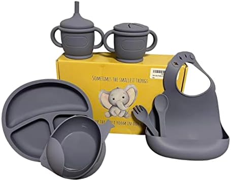Baby Feeding Set with 7 Silicone Utensils for Newborns